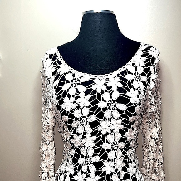 Nwot LA Hearts ivory M swim suit coverup or a dress with a dress shaper under. - Picture 3 of 4